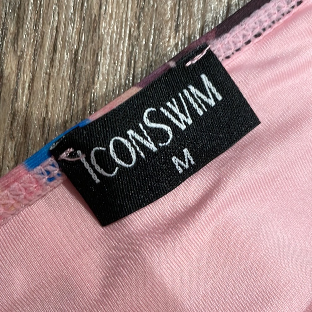 Fiery Cheeky Multicolor Tide Down Bikini NWT size medium - Picture 3 of 5